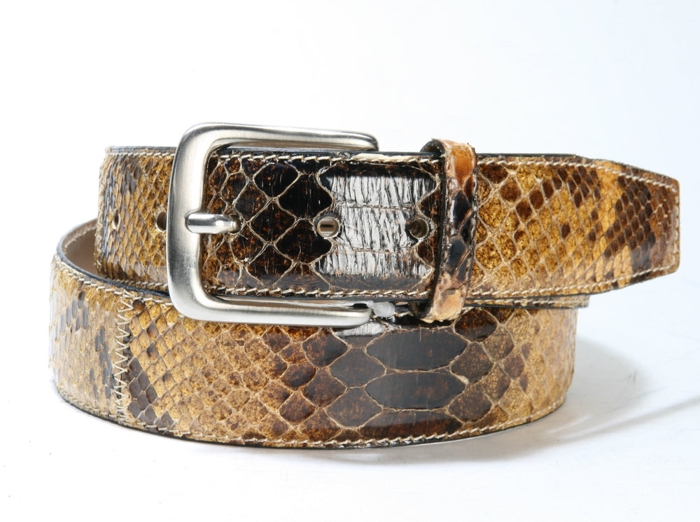 052 Vittozzi belts Gürtel Python Braun