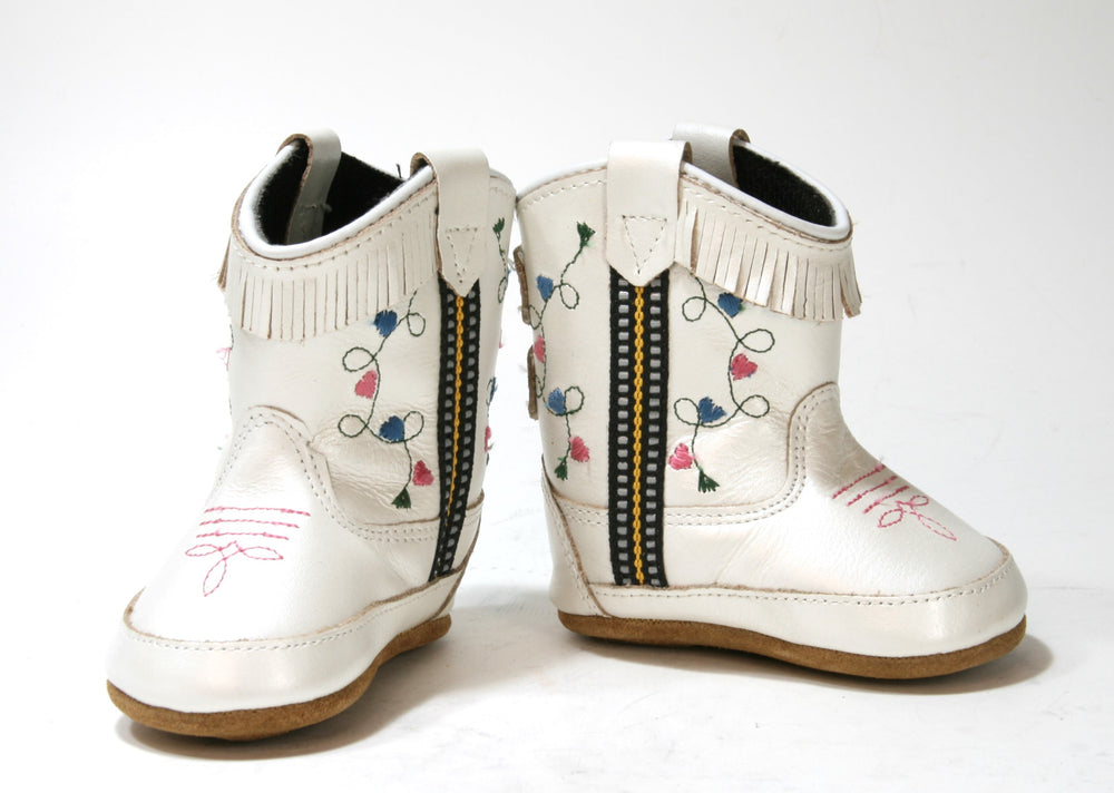 10044 Baby Boots Charlotte White