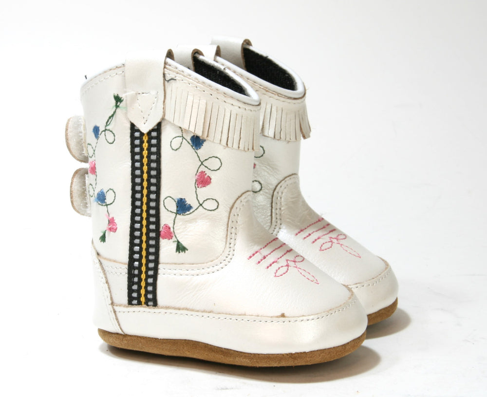 10044 Baby Boots Charlotte White