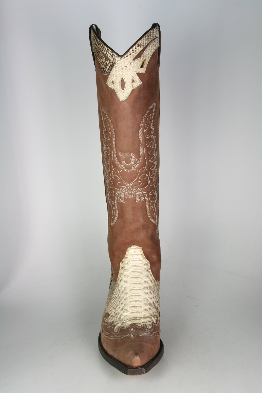 10146 Sancho High Shaft Boots Old C. Moka Python