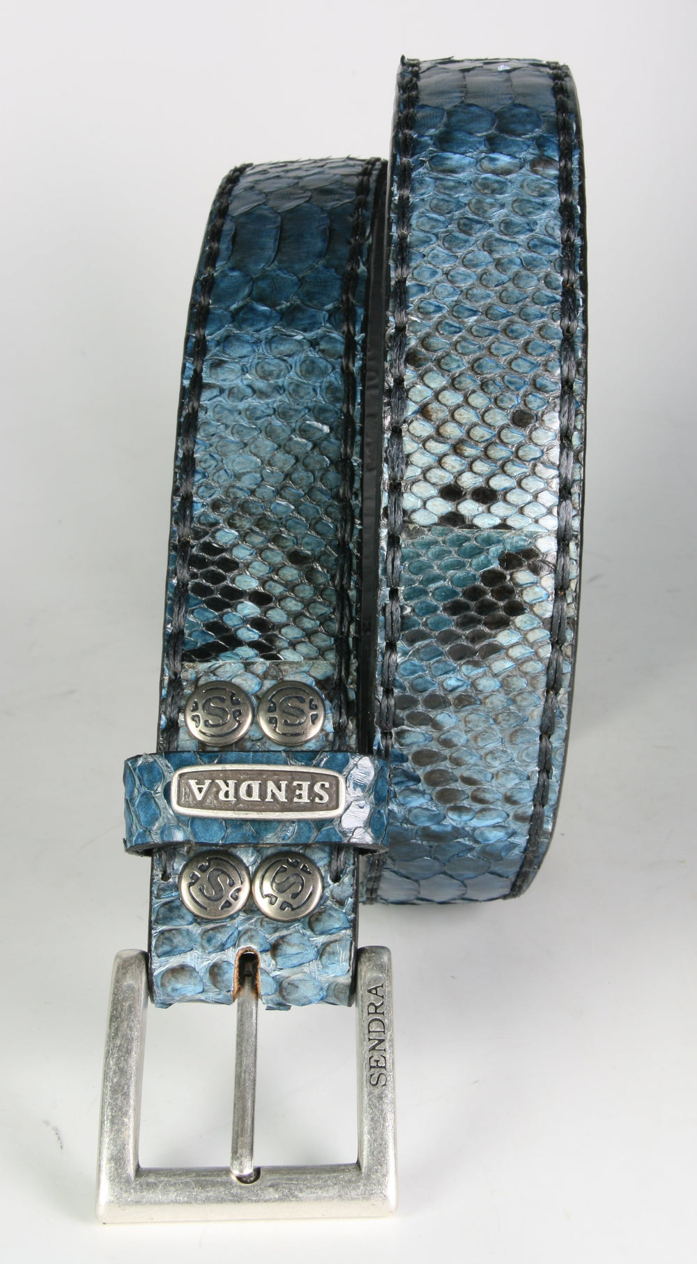 1016 Sendra Python Belt Python Barr. Fantasia Azul
