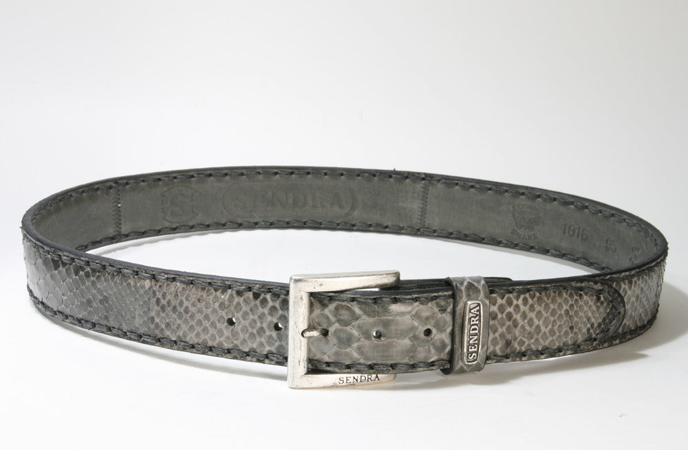 1016 Sendra Python Belt Python Barr. Charia Grau