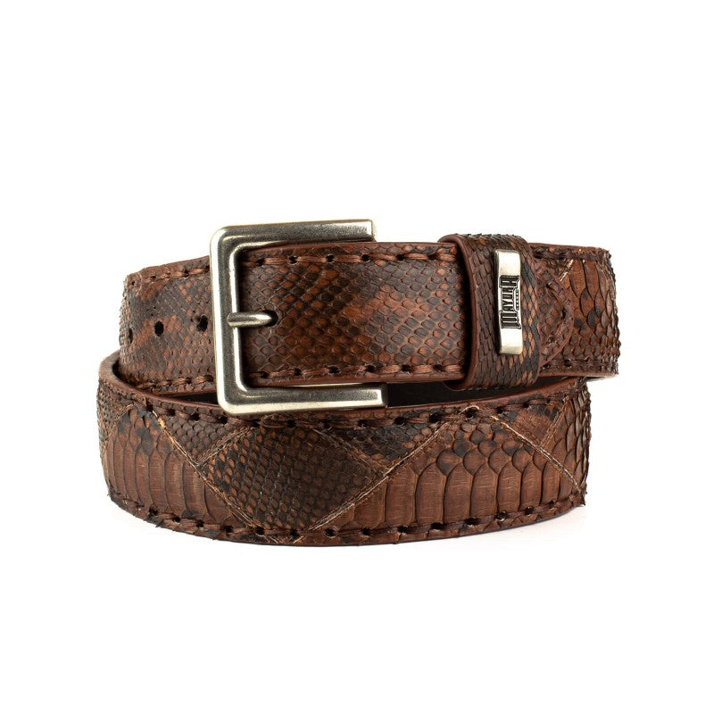 1020 Mayura Wechselgürtel Gürtel Python Castana