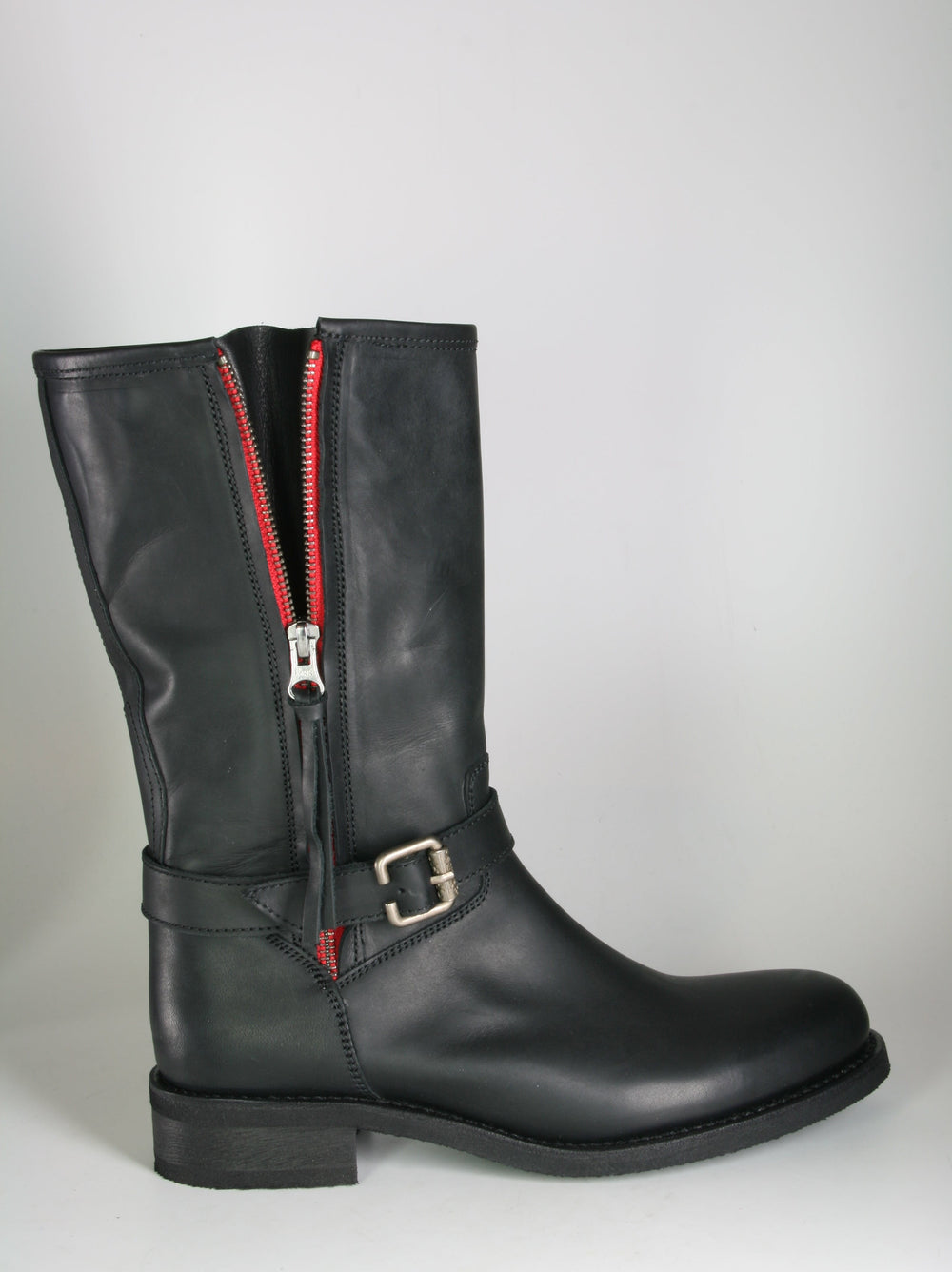 10276 Sancho Biker Boots Engineer Grass Softy Negro