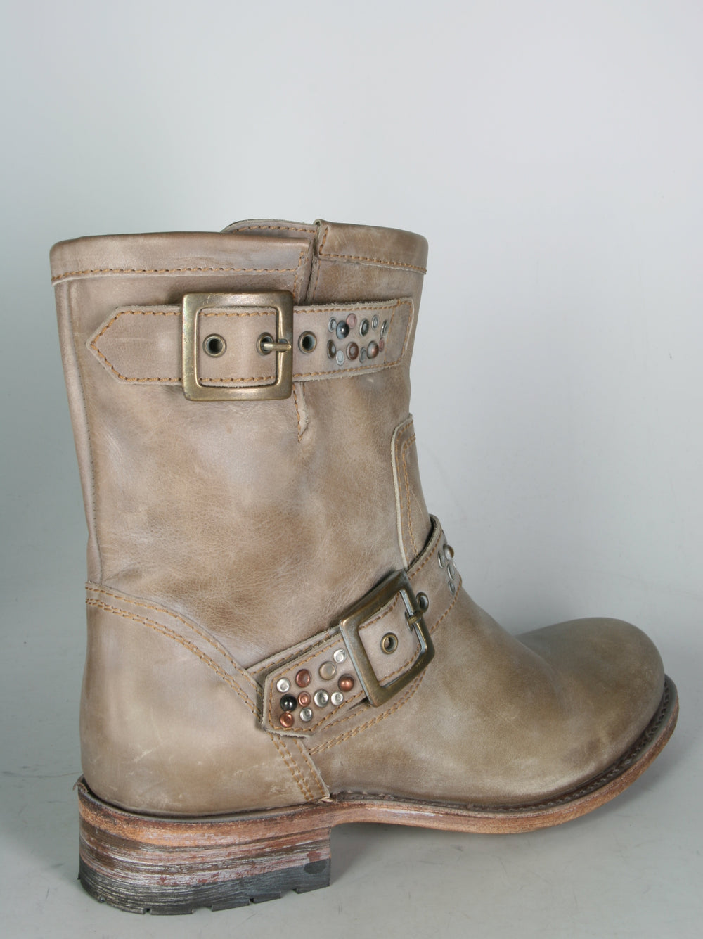 10501 Sendra Bikerboots Chiquita Taupe Lavado