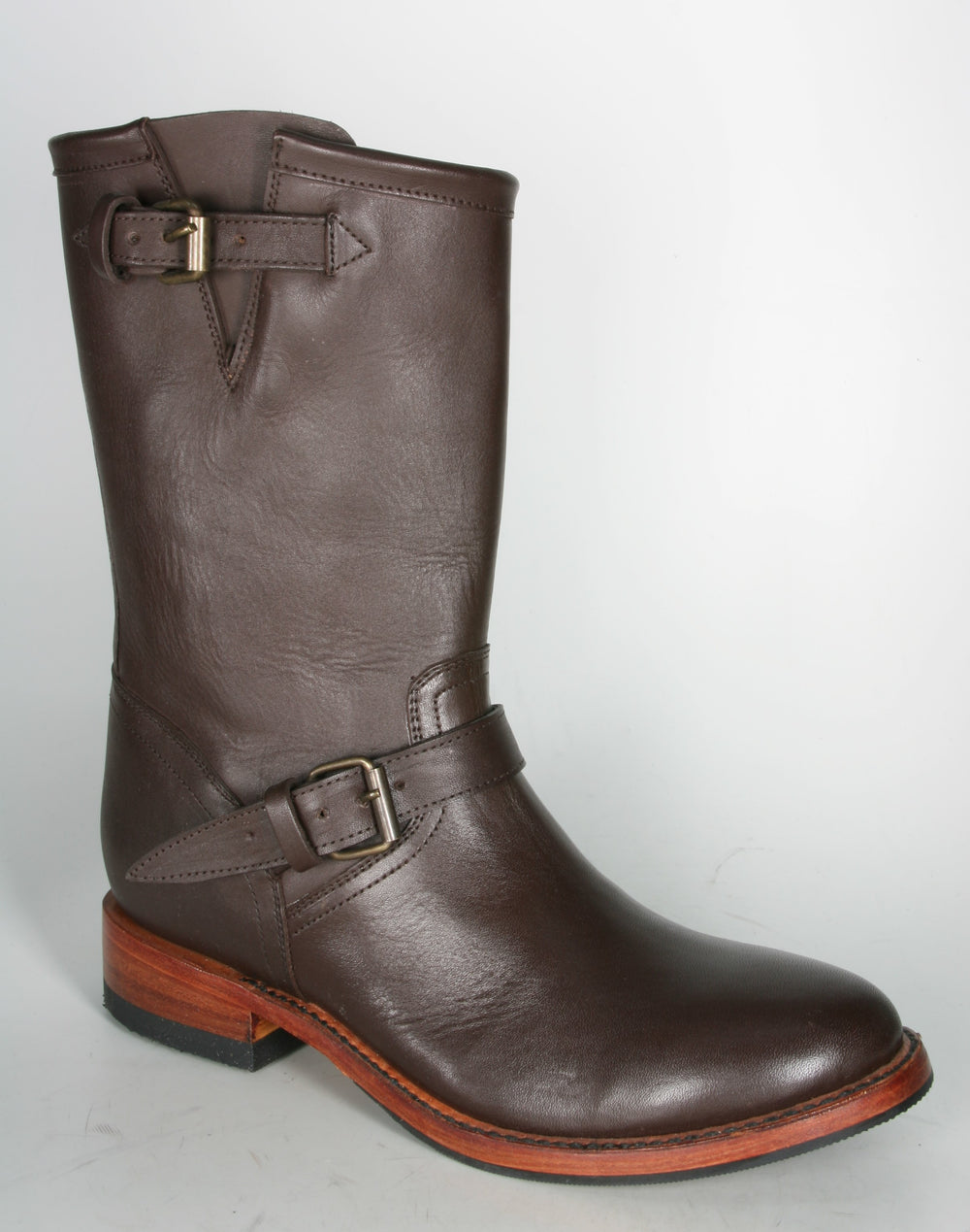 10506 Mezcalero Engineer Biker Boots Brown