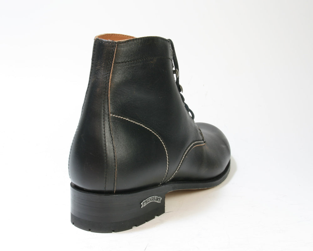 10604 Sendra Schnürboots Brush Off Biscuit Black