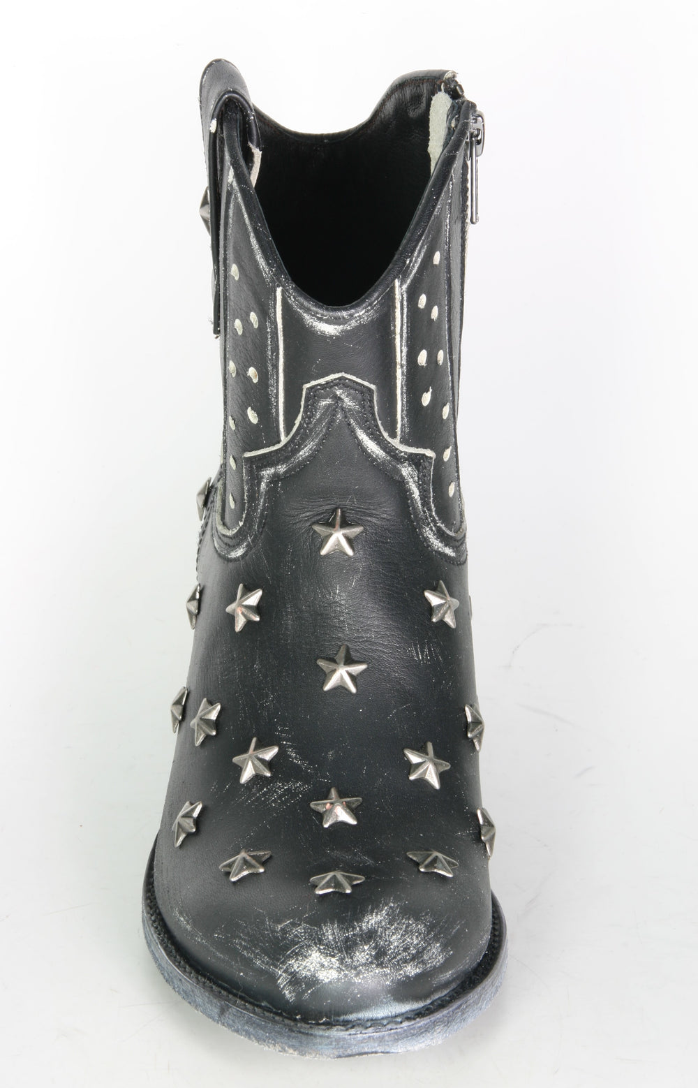 10691 Sendra Short Boots SARA Raspado Negro