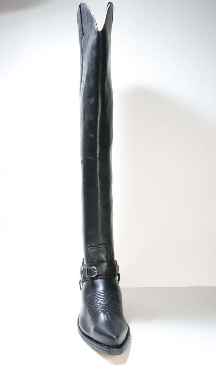 10757 Sendra overknees cowboy boots Bartolo Negro