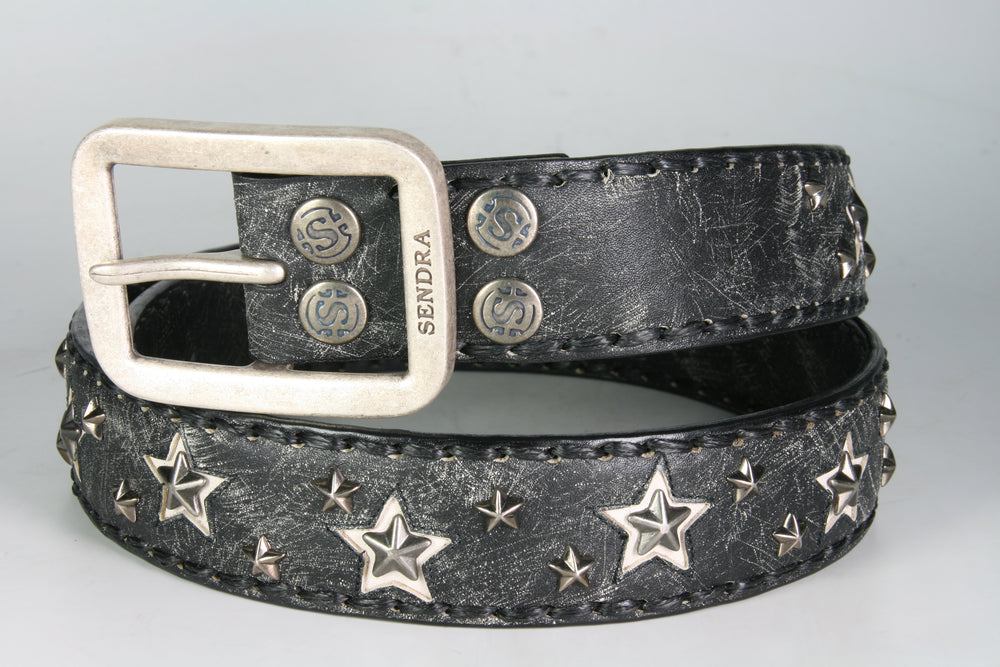 1077 Sendra Gürtel Raspado Negro Vieja