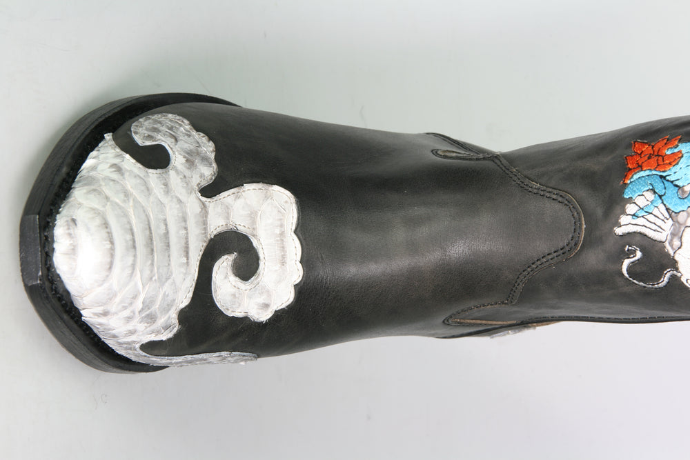 10823 Point Notte Python Koi cowboy boots