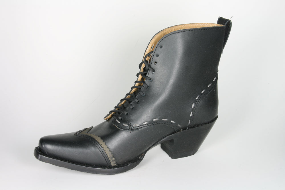 111 Ashley Stars&Stripes lace-up boots Black