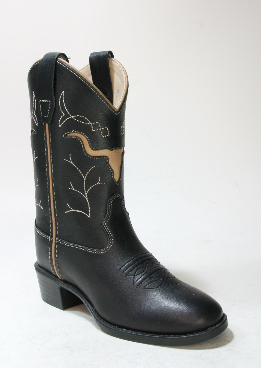 1153 OLD WEST Glendale Kinder Cowboystiefel Black
