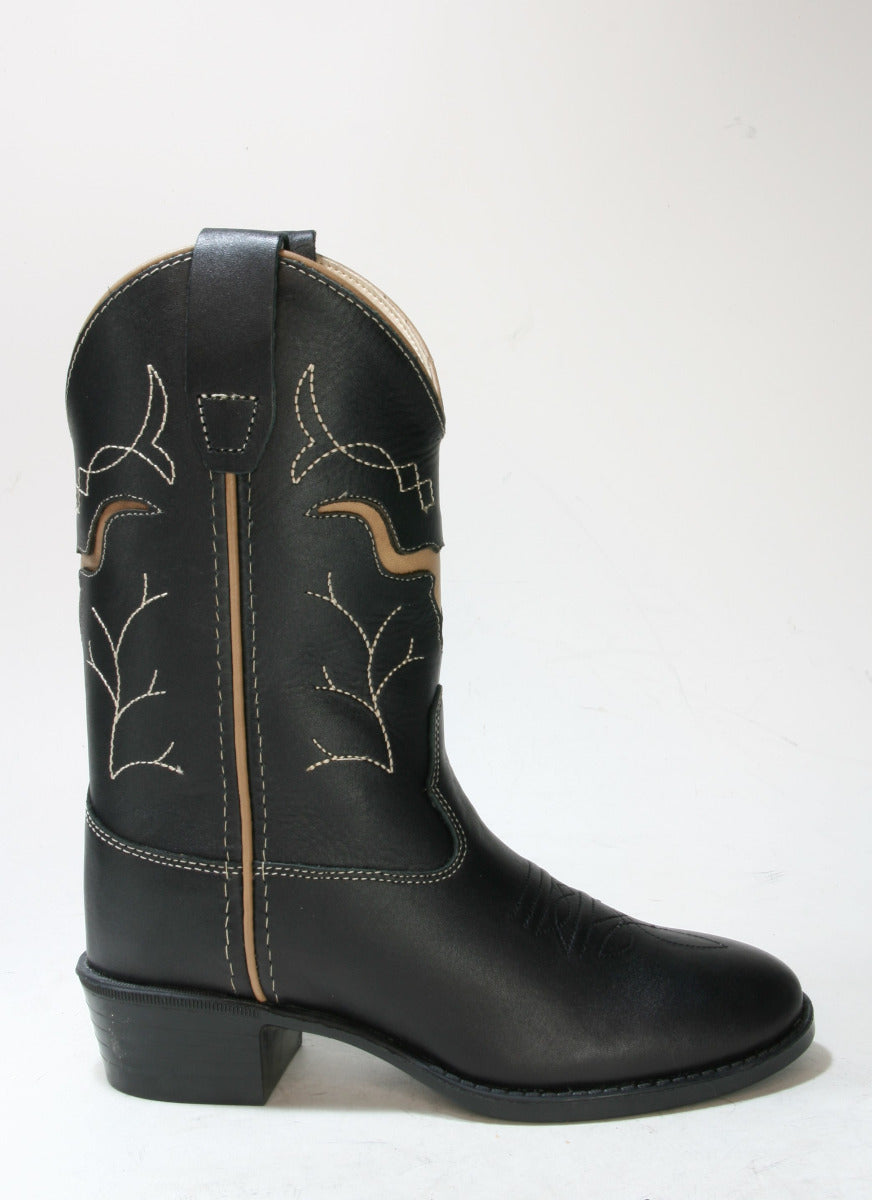 1153 OLD WEST Glendale Kinder Cowboystiefel Black