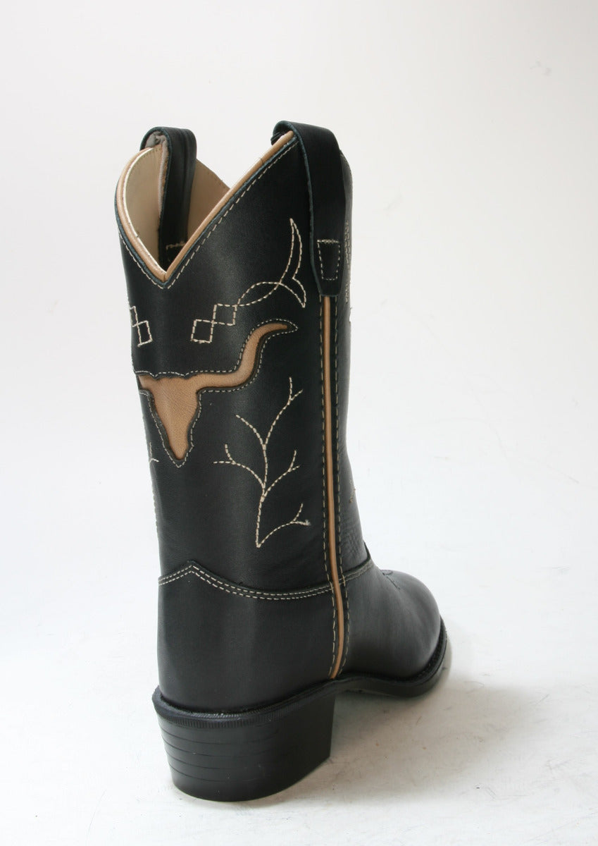 1153 OLD WEST Glendale Kinder Cowboystiefel Black