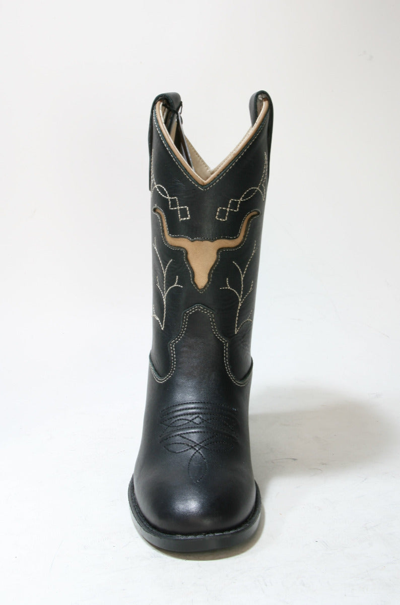 1153 OLD WEST Glendale Kinder Cowboystiefel Black