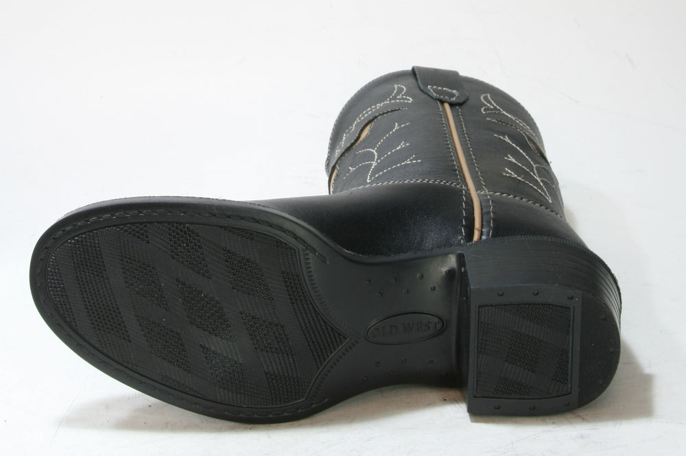 1153 OLD WEST Glendale Kinder Cowboystiefel Black