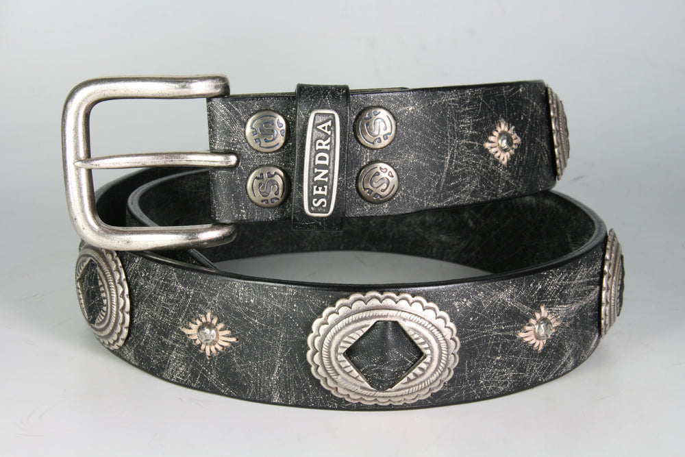 1174 Sendra Gürtel Raspado Negro