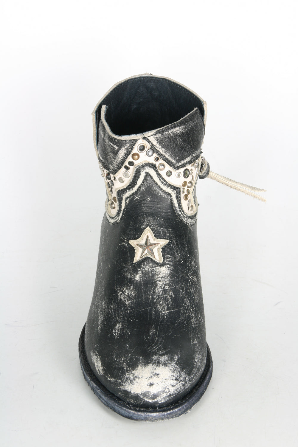 11809 Sendra Short Boots Debora Alya Raspado Negro