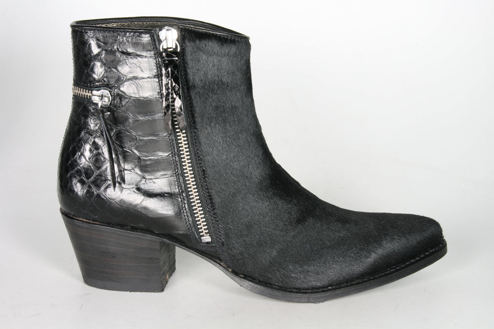 11841 Sendra ankle boots LIA Negro Pelo Python