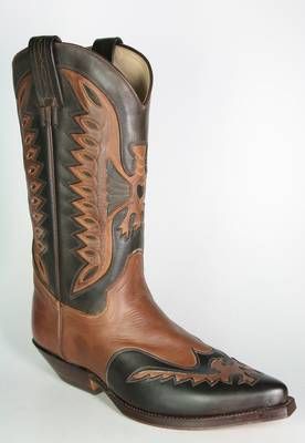 1231 Tona Mora Cowboy Boots Brown Eagle