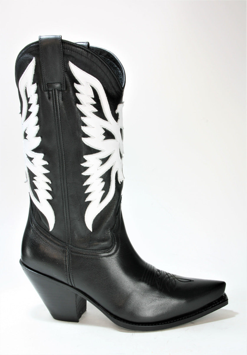 12718 Sendra cowboy boots GORCA Salvaje Negro