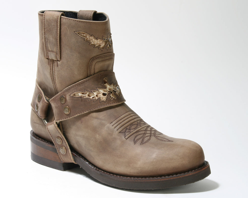 12979 Sendra Bikerboots Chiquita Floter Dark Taupe