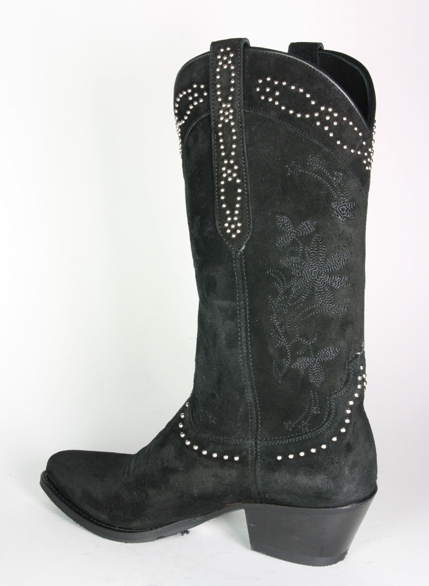 15500 Sendra cowboy boots LIA Serr. Negro rivets