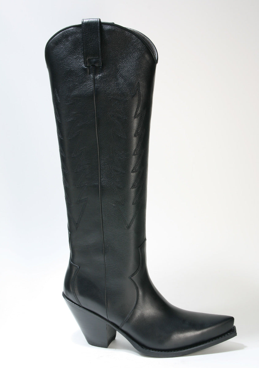 16434 Sendra Cowboy Boots High Shaft GORCA Negro