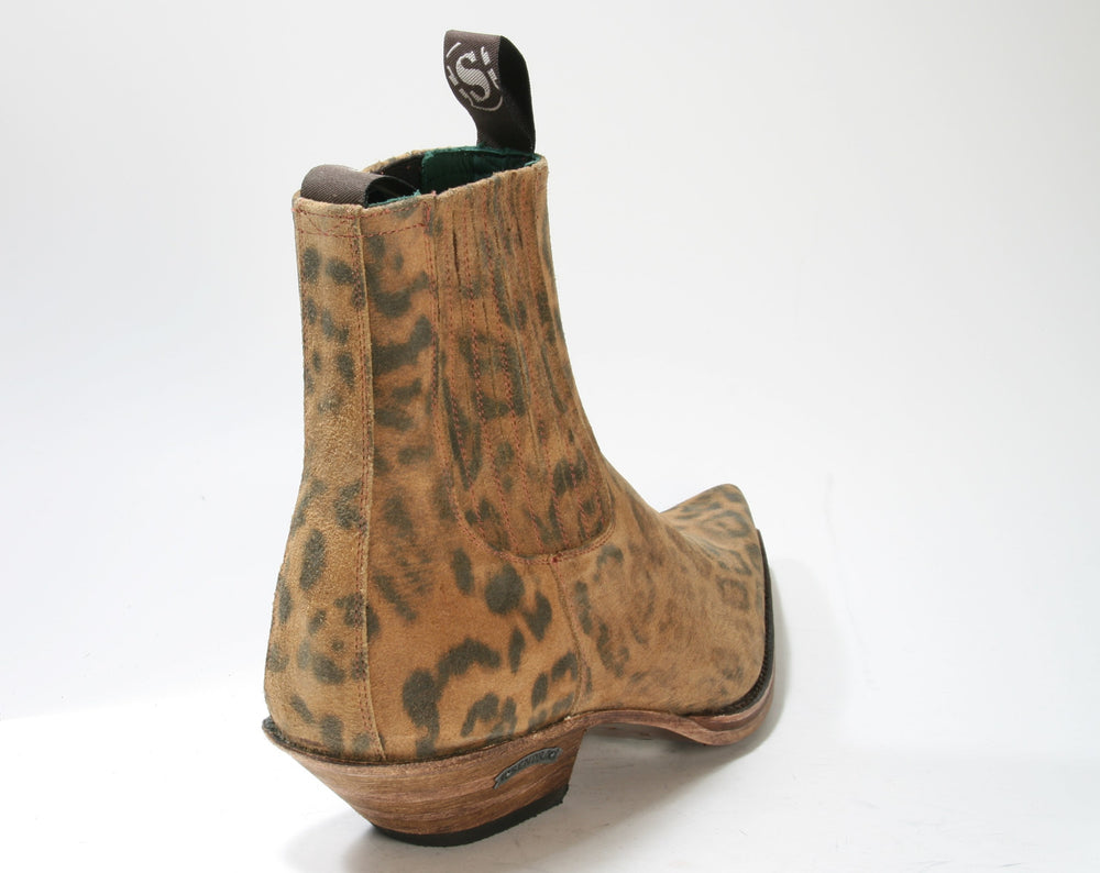 1692 Sendra Stiefeletten Animal Print Serr. Lince Natural