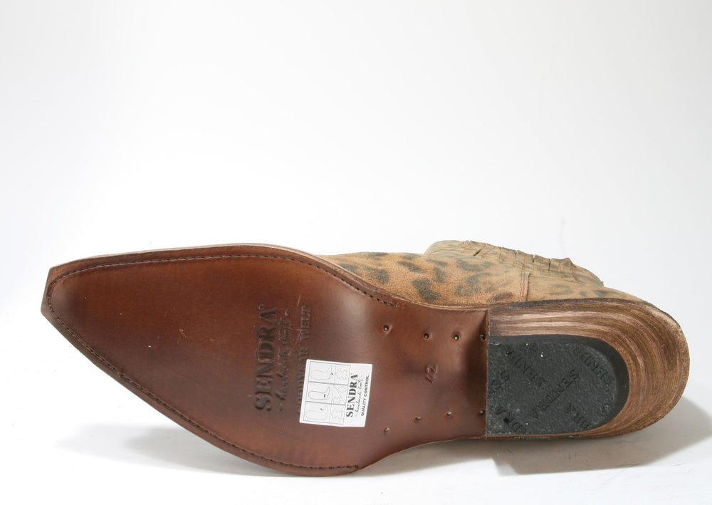 1692 Sendra Stiefeletten Animal Print Serr. Lince Natural