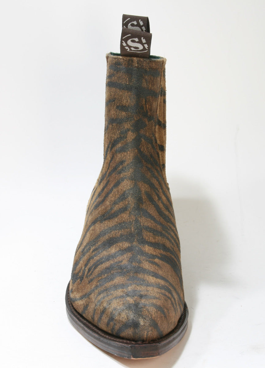 1692 Sendra Boots Animal Print Ankle Boots Tigre