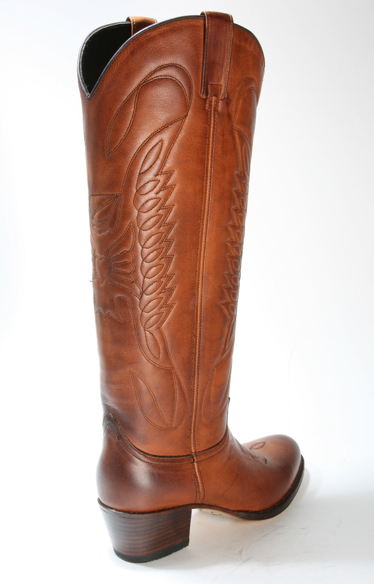 17087 Sendra Lederstiefel Hochschaft Debora Salvaje Cuoio