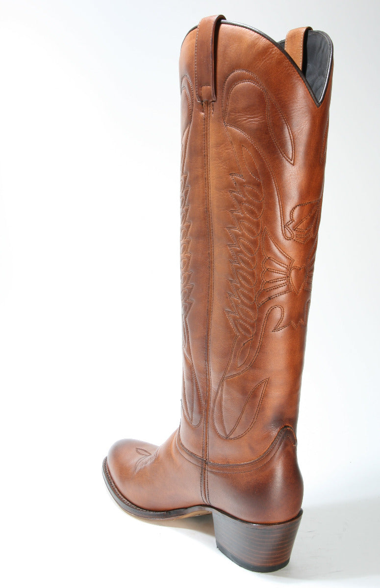 17087 Sendra Lederstiefel Hochschaft Debora Salvaje Cuoio