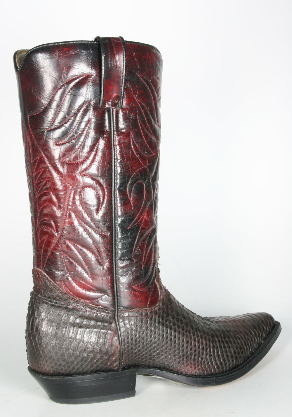 1887 Tony Mora cowboy boots Python Vino