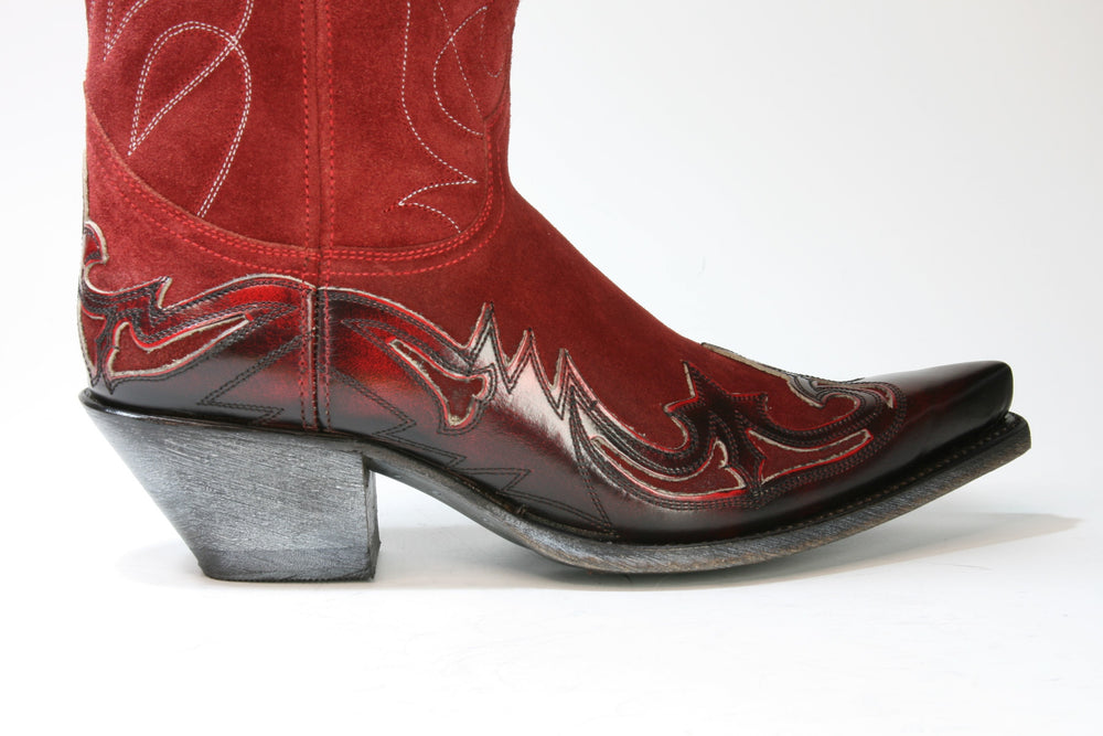 19182 Sendra Cowboystiefel GAIA Hurr. Rojo Garduna Blanco