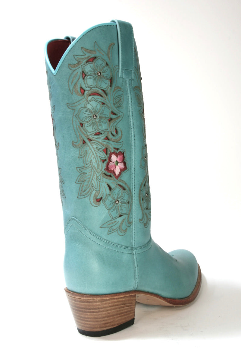 19189 Sendra Boots DEBORA Arizona Aqua Flower