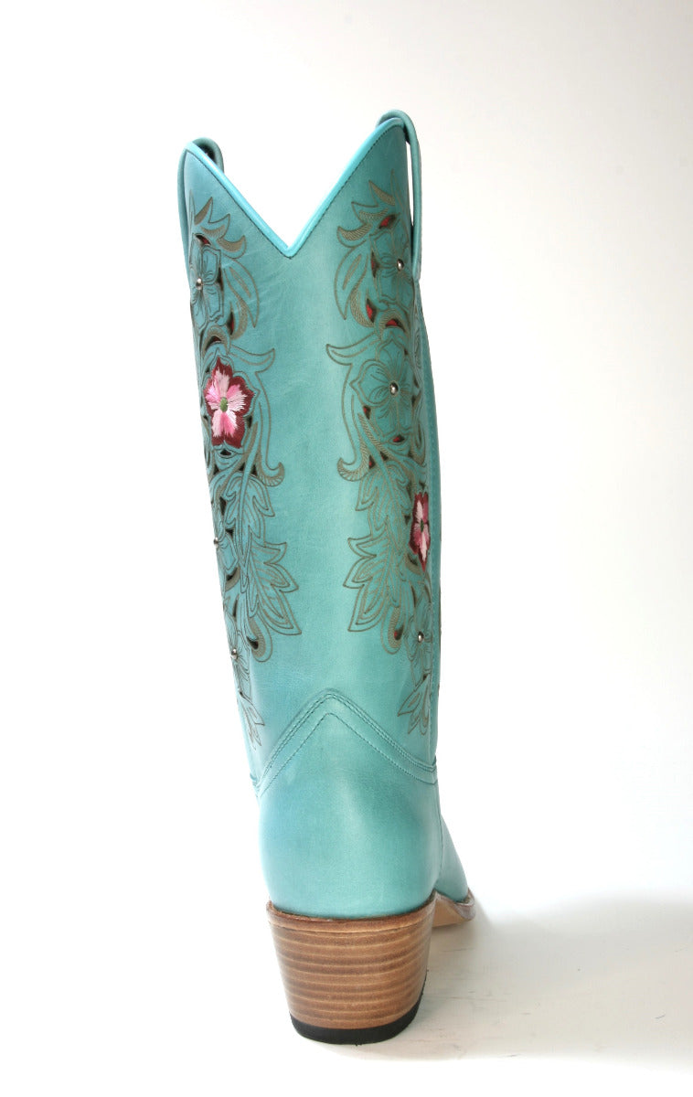 19189 Sendra Boots DEBORA Arizona Aqua Flower