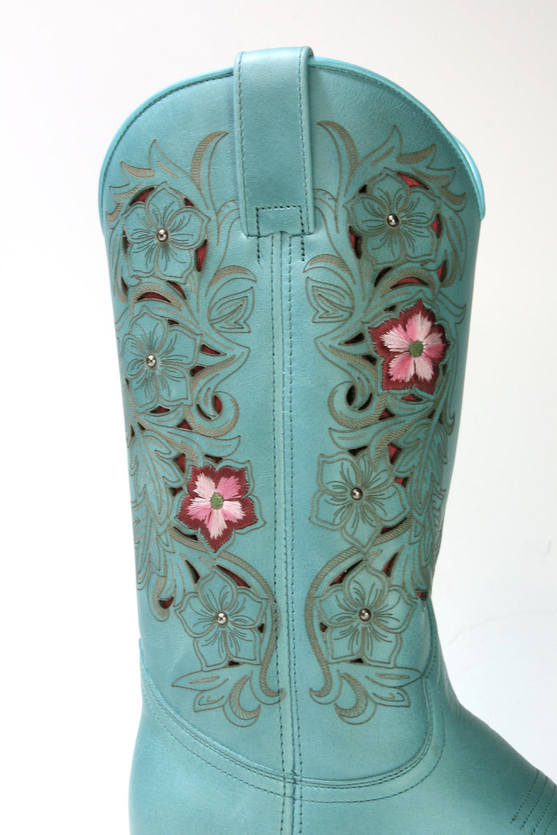 19189 Sendra Boots DEBORA Arizona Aqua Flower