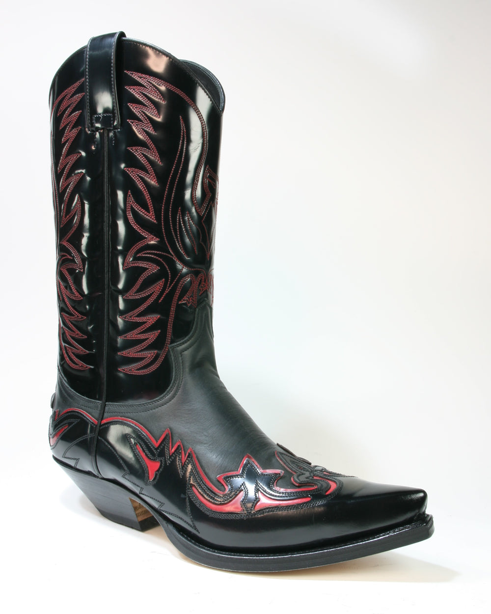 19280 Sendra Cowboystiefel Flor. Negro Spr. Negro