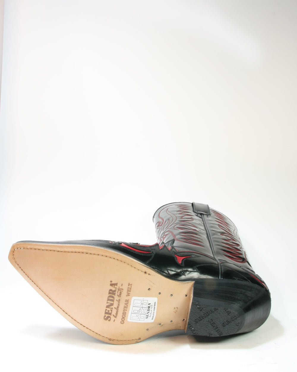 19280 Sendra Cowboystiefel Flor. Negro Spr. Negro