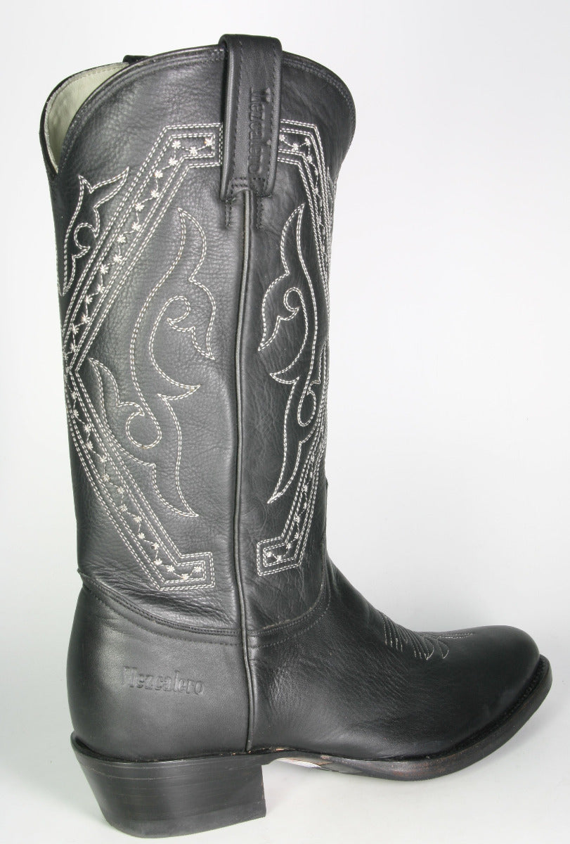 2058 Mezcalero Black Cowboystiefel Hirschleder