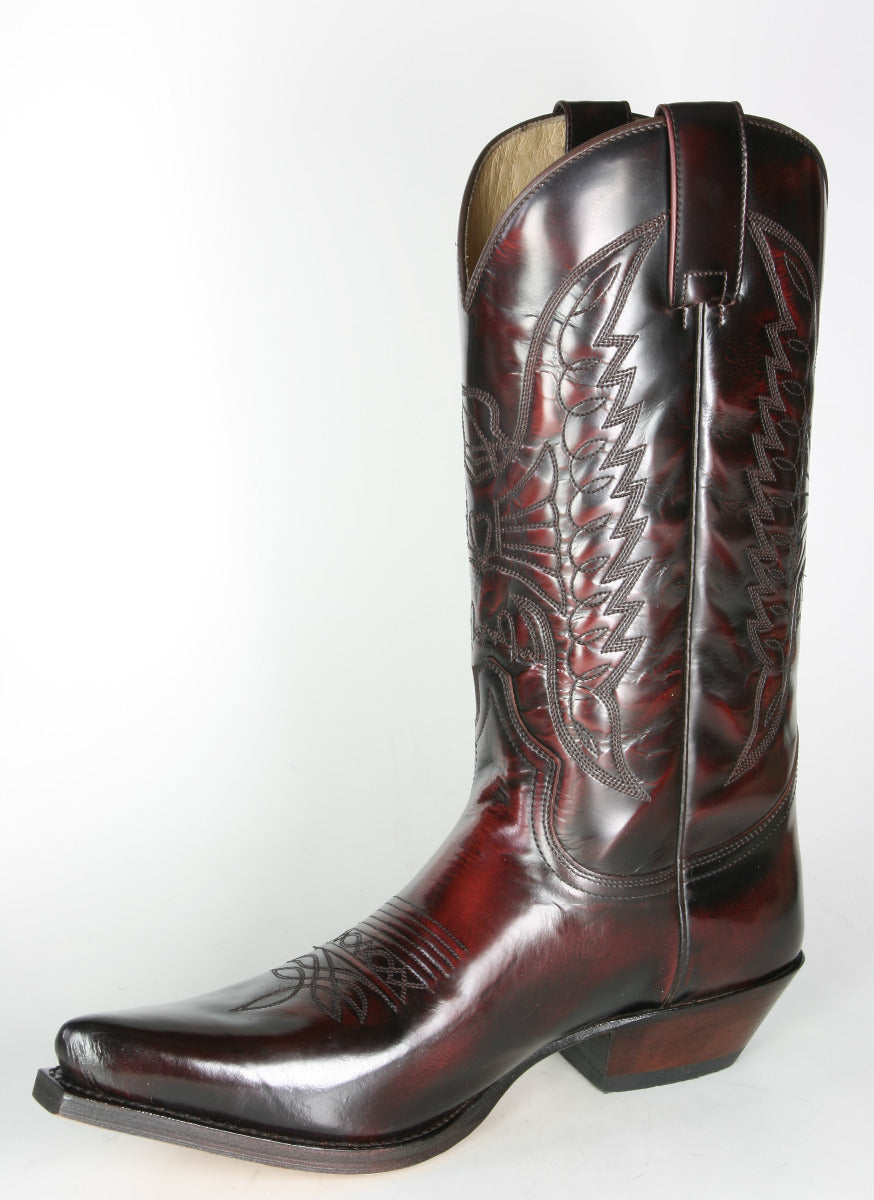 2073 Sendra cowboy boots Flor. Fuchsia WEST