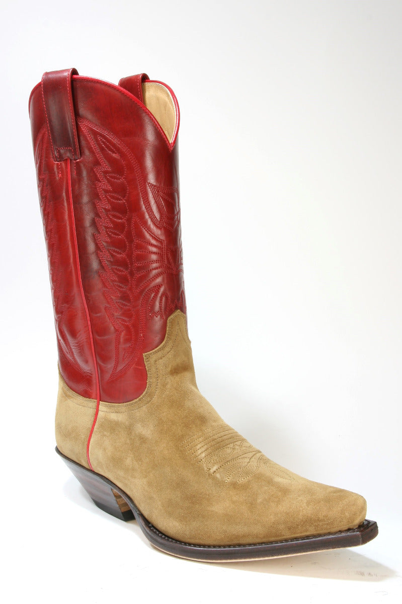 2073 Sendra Boots Cowboystiefel Serr. Daino Tabaco Rojo