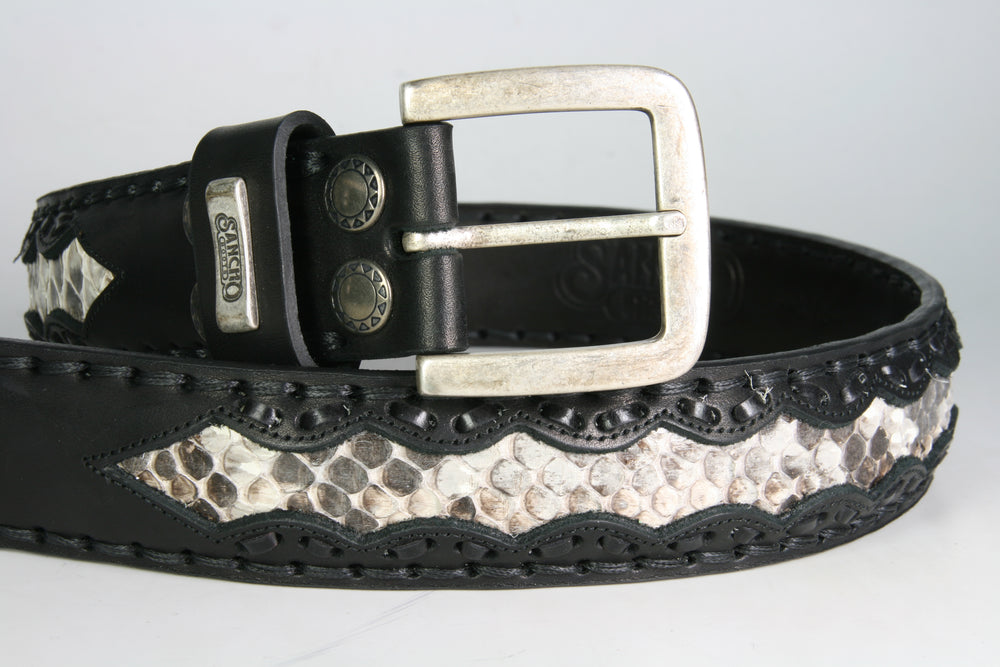 212 Sancho Belt Negro Python Saba