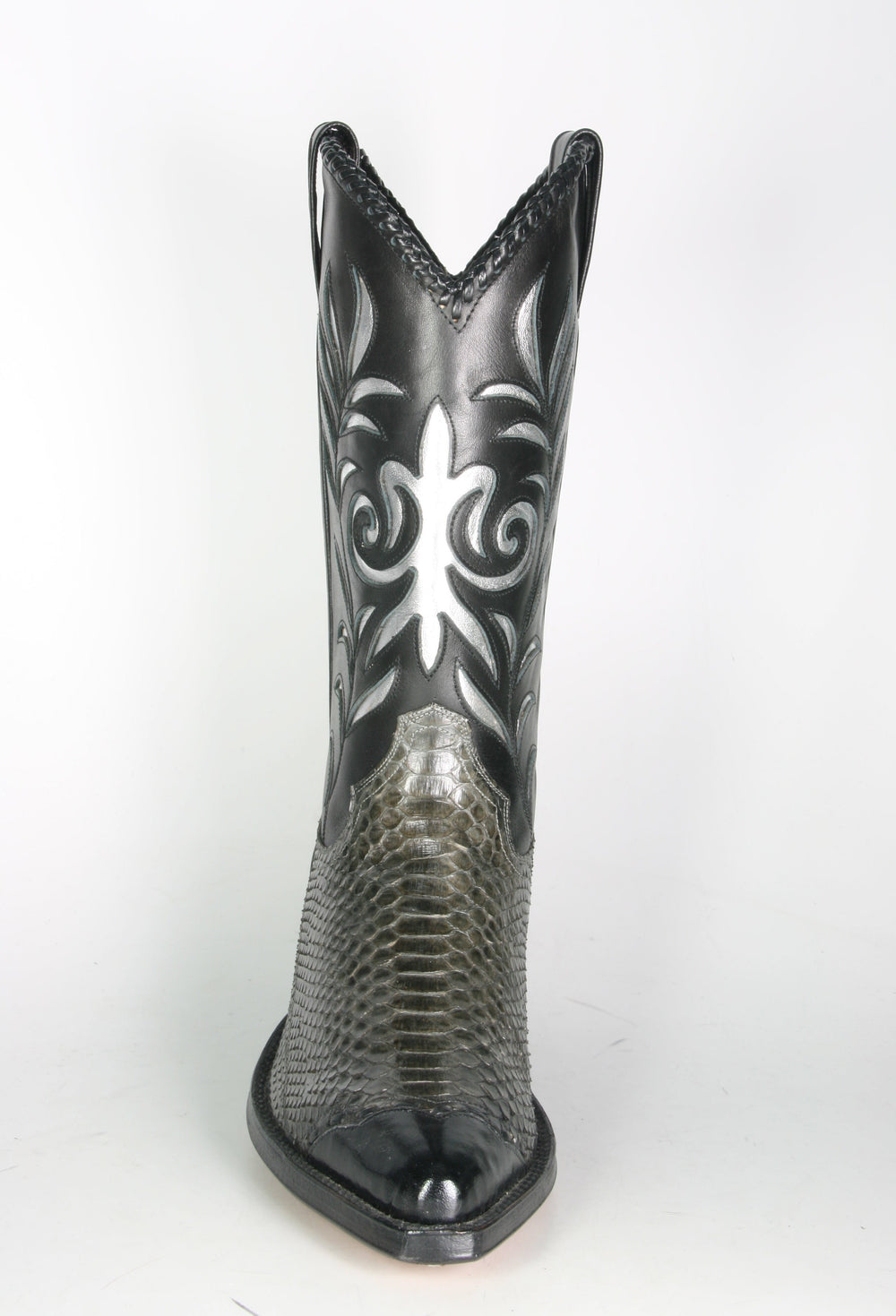 2324 Tony Mora cowboy boots Python Gris Negro