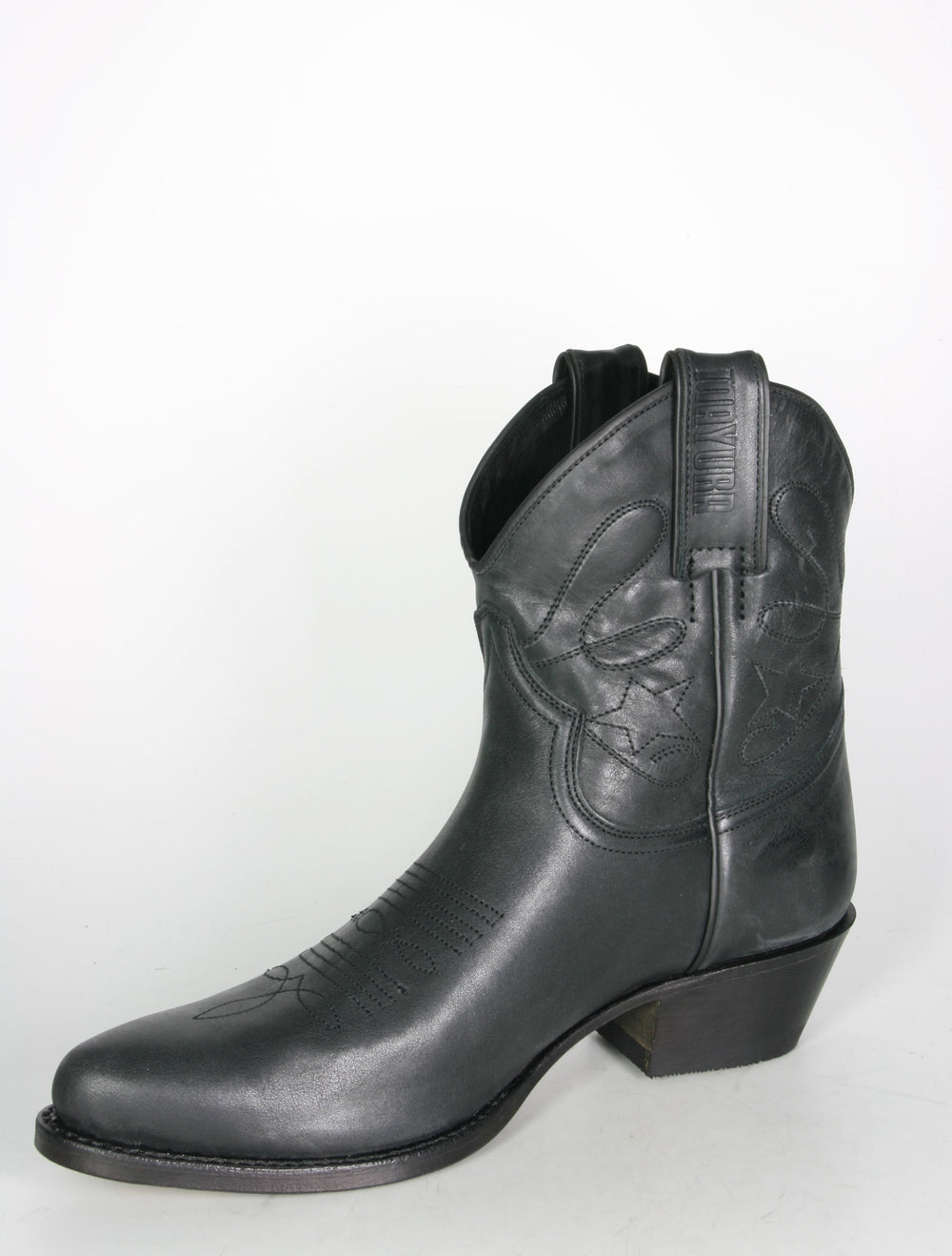 2374 MAYURA Cowboy Boots Short Shaft Black
