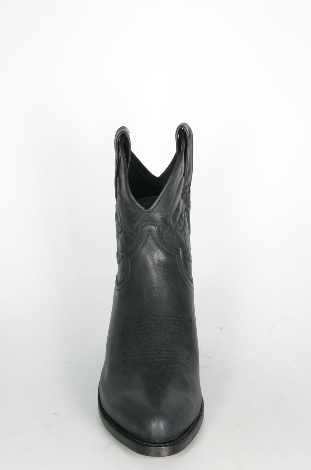 2374 MAYURA Cowboy Boots Short Shaft Black