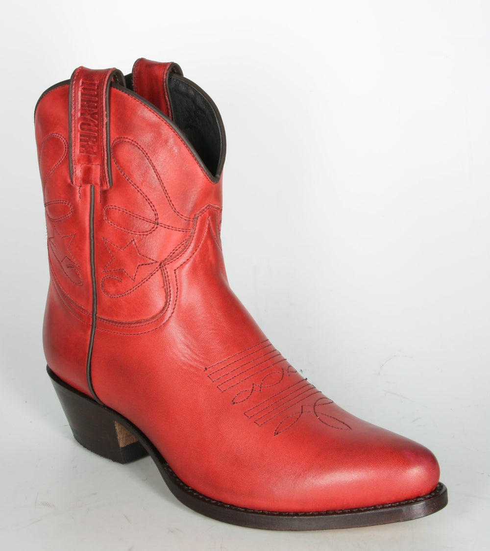 2374 MAYURA Cowboystiefel Kurzschaft Rojo