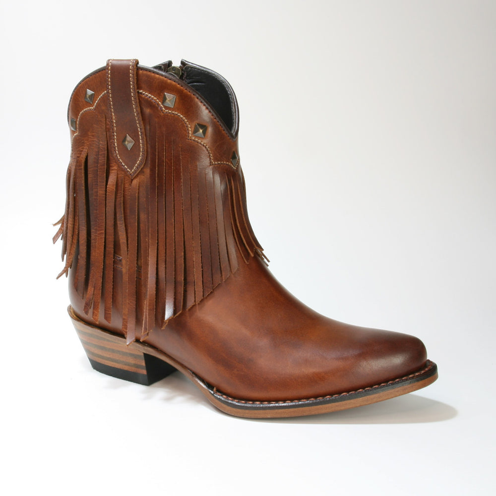 2374 MAYURA Fransenstiefel Castano